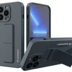 Чехол на заднюю панель Wozinsky Apple iPhone 13 Pro Max Kickstand Case silicone case with stand Navy Blue