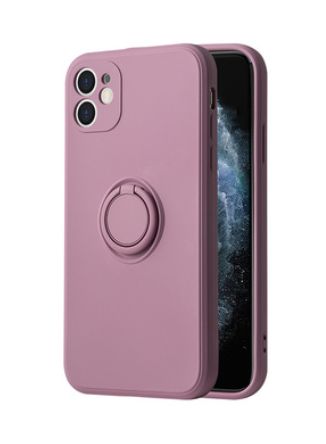 Back panel cover iLike Apple IPHONE 13 SILICONE RING Purple