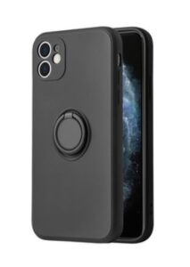 Aizmugurējais vāciņš iLike Apple IPHONE 13 PRO SILICONE RING Black