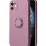 Nugarėlės dėklai iLike Apple IPHONE 14 PRO MAX SILICONE RING Purple