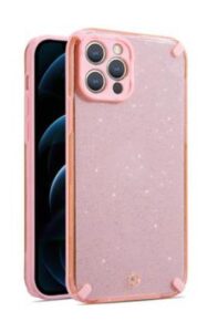 Aizmugurējais vāciņš iLike Apple IPHONE 12 PRO ARMOR GLITTER CASE Pink