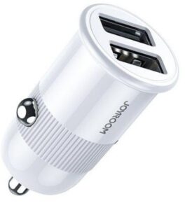 Auto charger Joyroom  3,1 A dual port smart car charger white (C-A06 White