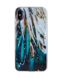 Nugarėlės dėklai iLike Apple Gold Glam case for iPhone 14 6,1 Flower Power