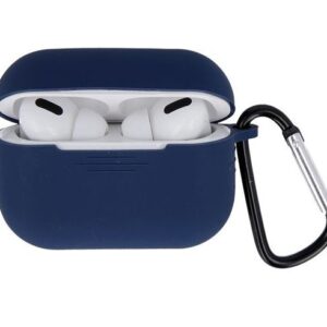Headphone case iLike Apple Case for Airpods Pro 2 dark blue with hook
