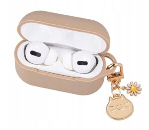 Headphone case iLike - Case for Airpods Pro 2 carmel with pendant