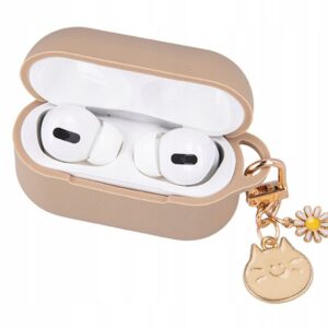 Headphone case iLike - Case for Airpods Pro 2 carmel with pendant