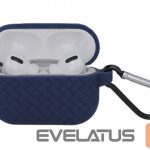 Dėklai ausinėms iLike - Braid case for Airpods Pro navy blue