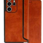 Atveramie maciņi iLike Samsung GALAXY A14 5G RAZOR LEATHER BOOK HOLSTER Brown