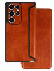 Atveramie maciņi iLike Samsung GALAXY A14 5G RAZOR LEATHER BOOK HOLSTER Brown
