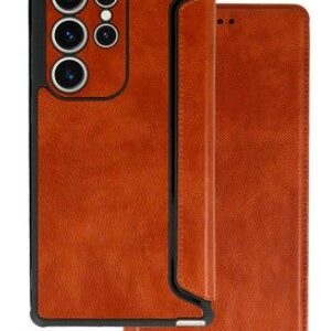Kaaned - kaaned iLike Samsung GALAXY A14 5G RAZOR LEATHER BOOK HOLSTER Brown