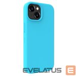 Tagakaaned Evelatus Apple iPhone 15 Plus Premium Soft Touch Silicone Case Cyan Blue