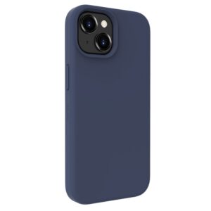 Nugarėlės dėklai Evelatus Apple iPhone 15 Premium Magsafe Soft Touch Silicone Case Midnight Blue