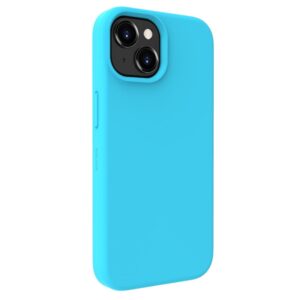 Aizmugurējais vāciņš Evelatus Apple iPhone 15 Premium Magsafe Soft Touch Silicone Case Cyan Blue
