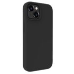 Back panel cover Evelatus Apple iPhone 15 Plus Premium Magsafe Soft Touch Silicone Case Black