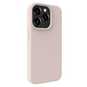 Back panel cover Evelatus Apple iPhone 15 Pro Max Premium Magsafe Soft Touch Silicone Case Pink Sand
