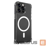 Back panel cover Evelatus Apple iPhone 15 Pro Shockproof case with Magsafe Transparent
