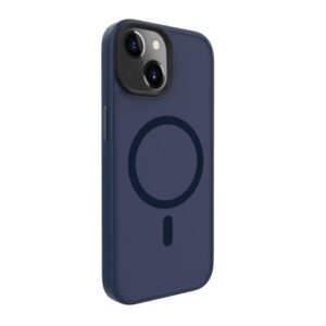 Back panel cover Evelatus Apple iPhone 15 Hybird Case With Magsafe PC+TPU Dark Blue