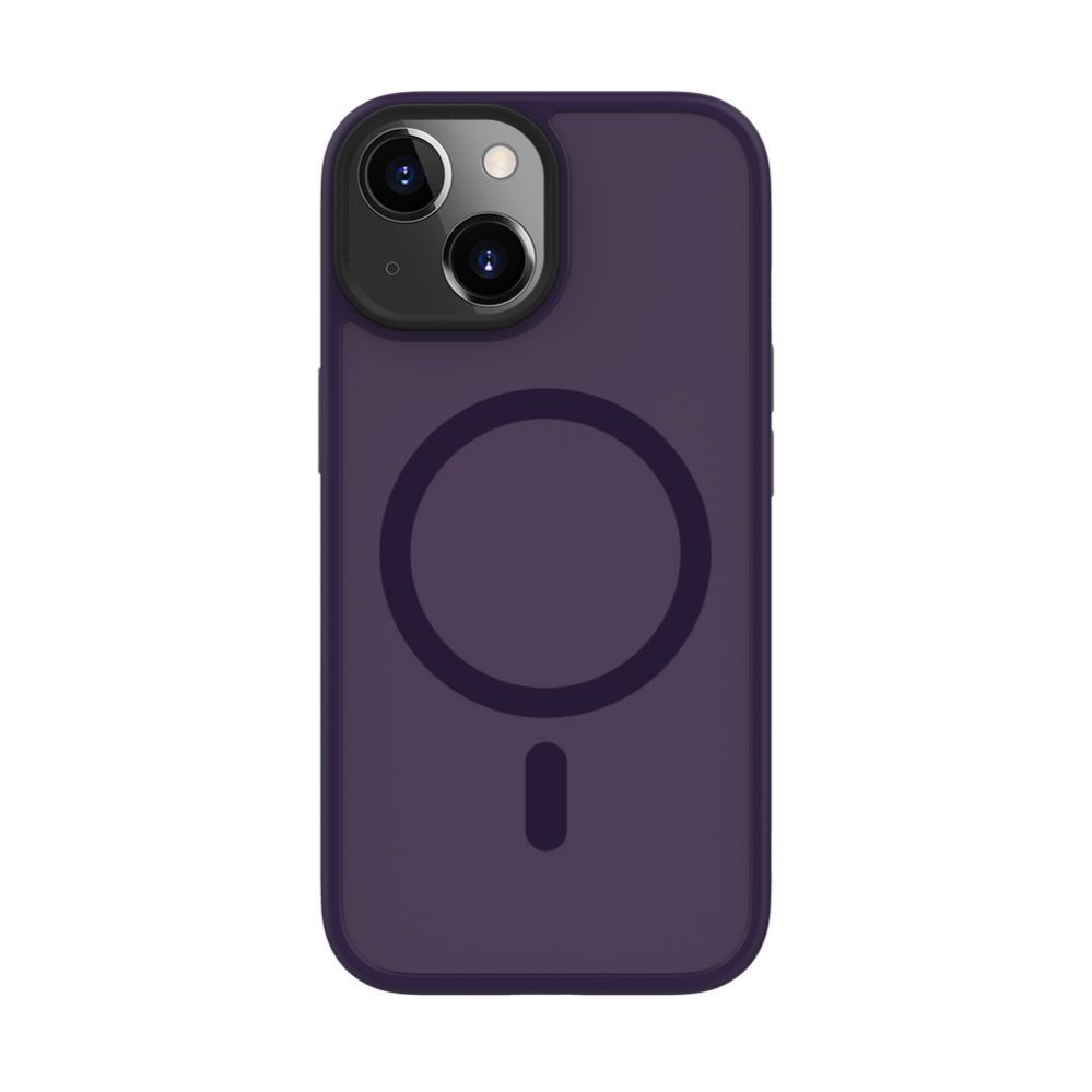 Tagakaaned Evelatus Apple iPhone 15 Hybird Case With Magsafe PC+TPU Deep Purple