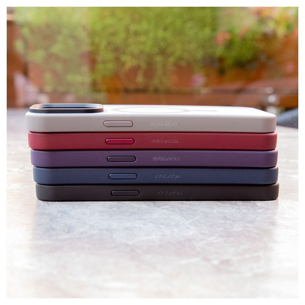 Tagakaaned Evelatus Apple iPhone 15 Hybird Case With Magsafe PC+TPU Deep Purple