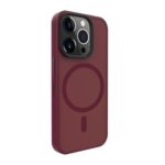 Aizmugurējais vāciņš Evelatus Apple iPhone 15 Pro Hybird Case With Magsafe PC+TPU Plum