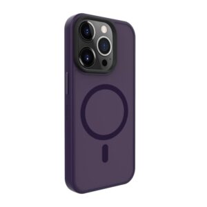 Aizmugurējais vāciņš Evelatus Apple iPhone 15 Pro Max Hybird Case With Magsafe PC+TPU Deep Purple