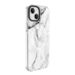 Чехол на заднюю панель Evelatus Apple iPhone 15 Plus PC+TPU With MagSafe Customized Print Marble White