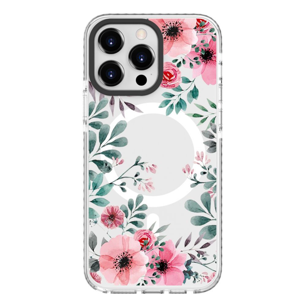 Aizmugurējais vāciņš Evelatus Apple iPhone 15 Pro PC+TPU With MagSafe Customized Print Transparent