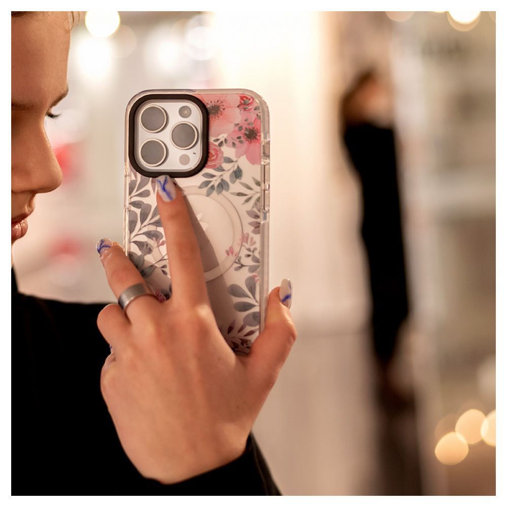 Aizmugurējais vāciņš Evelatus Apple iPhone 15 Pro PC+TPU With MagSafe Customized Print Transparent