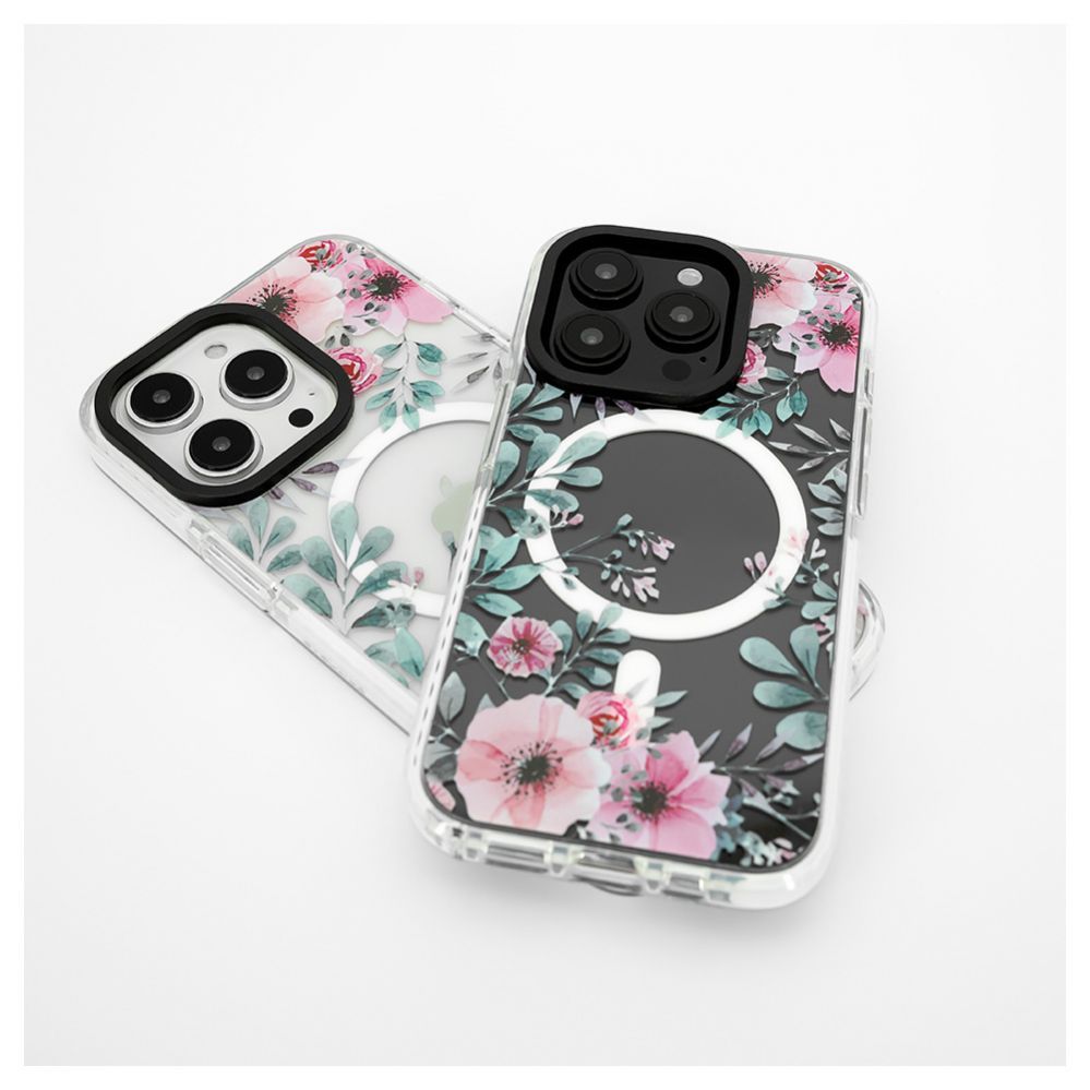 Aizmugurējais vāciņš Evelatus Apple iPhone 15 Pro PC+TPU With MagSafe Customized Print Transparent