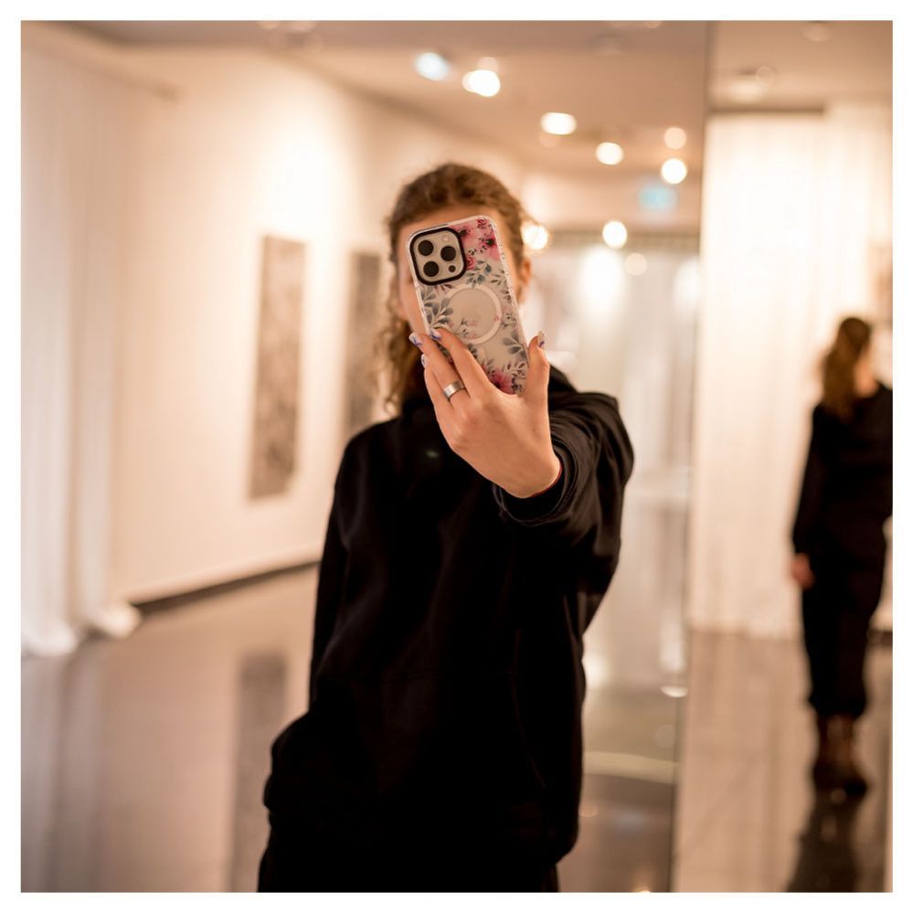 Aizmugurējais vāciņš Evelatus Apple iPhone 15 Pro PC+TPU With MagSafe Customized Print Transparent