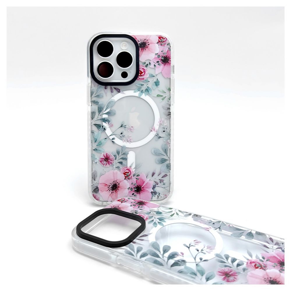 Aizmugurējais vāciņš Evelatus Apple iPhone 15 Pro PC+TPU With MagSafe Customized Print Transparent