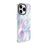 Nugarėlės dėklai Evelatus Apple iPhone 15 Pro PC+TPU With MagSafe Customized Print Marble Purple