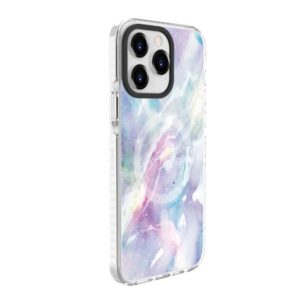 Aizmugurējais vāciņš Evelatus Apple iPhone 15 Pro Max PC+TPU With MagSafe Customized Print Purple