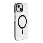 Back panel cover Evelatus Apple iPhone 15 Plus Clear Case PC+TPU With MagSafe Transparent Black