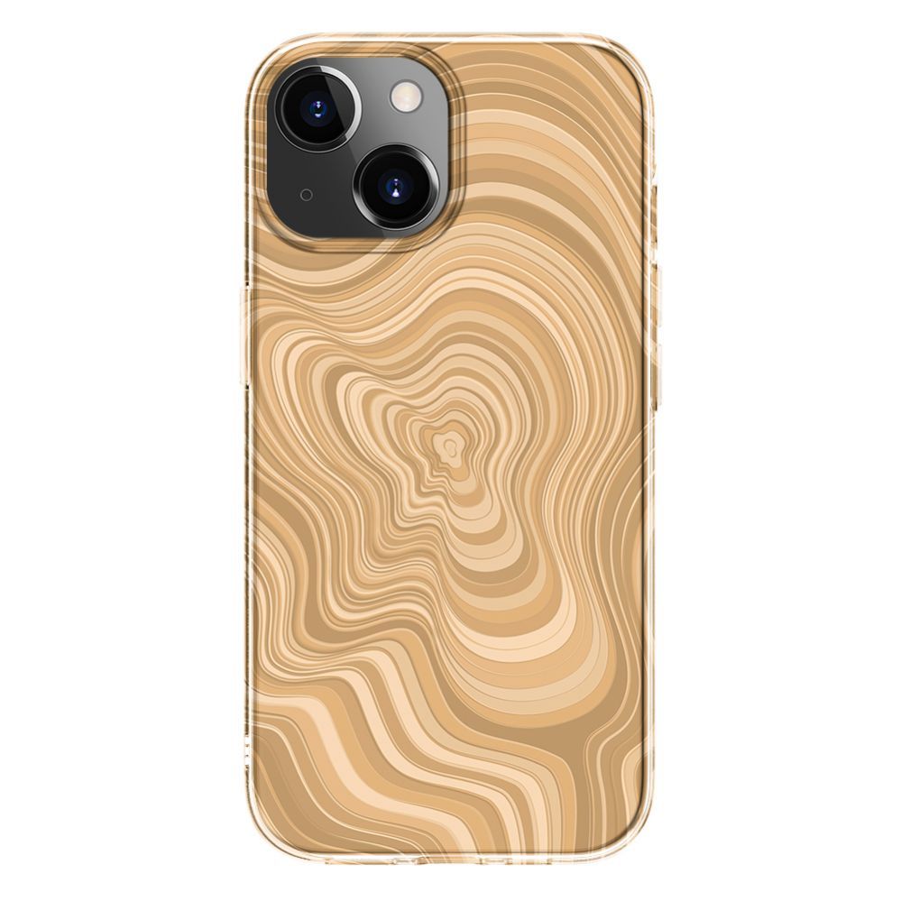 Aizmugurējais vāciņš Evelatus Apple iPhone 15 PC Customized Print Design Desert Gold