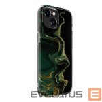 Back panel cover Evelatus Apple iPhone 15 Plus PC Customized Print Design Marble Dark Green