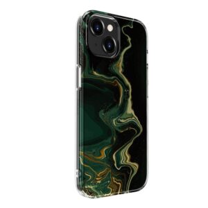 Aizmugurējais vāciņš Evelatus Apple iPhone 15 Plus PC Customized Print Design Marble Dark Green