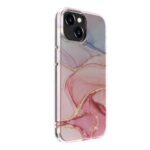 Чехол на заднюю панель Evelatus Apple iPhone 15 Plus PC Customized Print Design Marble Pink