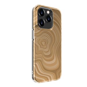 Aizmugurējais vāciņš Evelatus Apple iPhone 15 Pro PC Customized Print Design Desert Gold