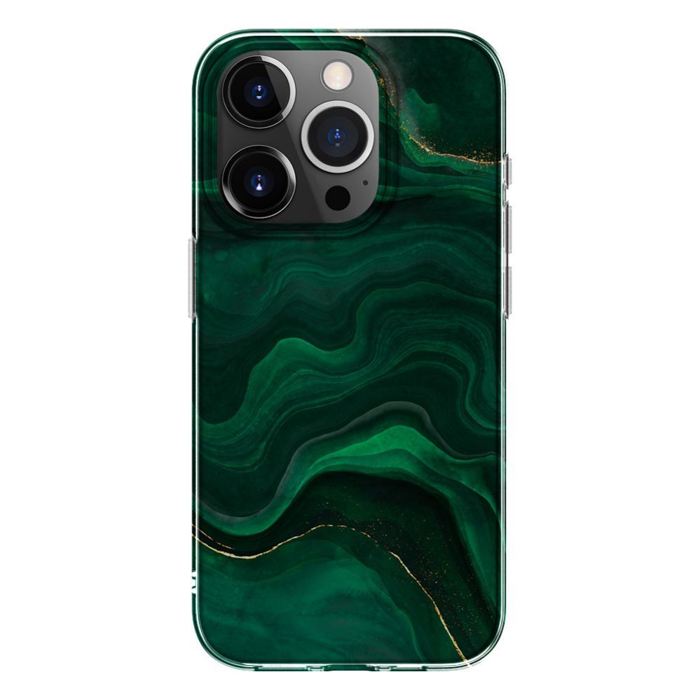 Aizmugurējais vāciņš Evelatus Apple iPhone 15 Pro Max PC Customized Print Design Marble Green