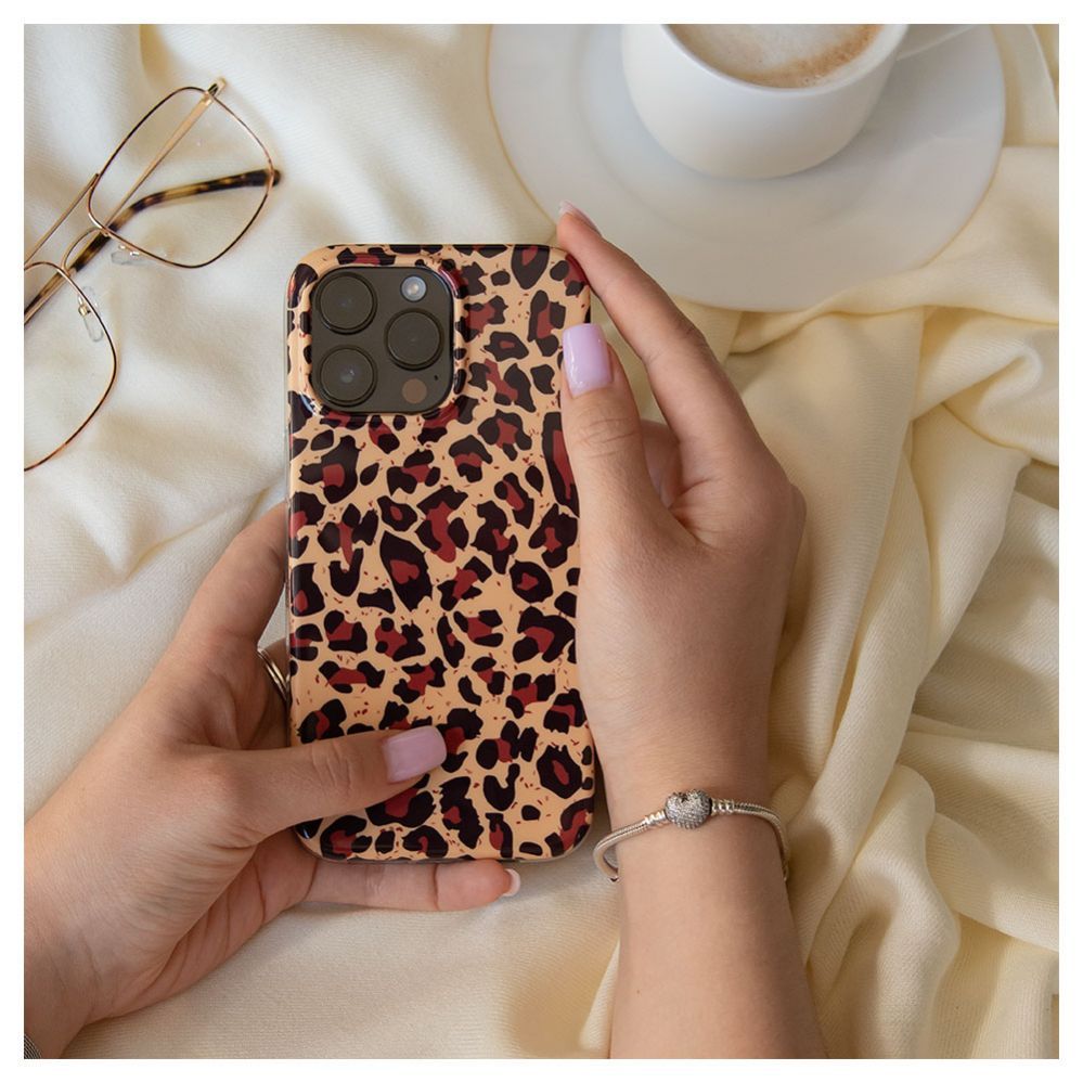 Aizmugurējais vāciņš Evelatus Apple iPhone 15 Pro Max PC Customized Print Design Leopard