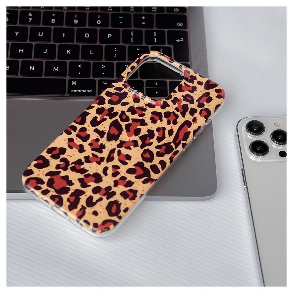 Aizmugurējais vāciņš Evelatus Apple iPhone 15 Pro Max PC Customized Print Design Leopard
