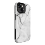 Nugarėlės dėklai Evelatus Apple iPhone 15 Armor case TPU+PC Customized Print Design Marble White