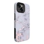 Чехол на заднюю панель Evelatus Apple iPhone 15 Armor case TPU+PC Customized Print Design Silver