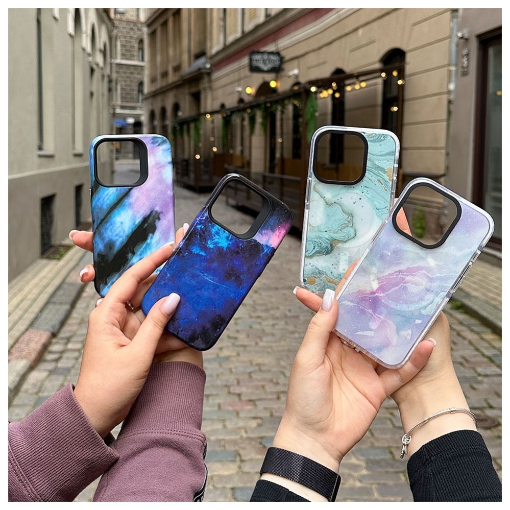 Aizmugurējais vāciņš Evelatus Apple iPhone 15 Pro Armor case TPU+PC Customized Print Design Galaxy