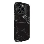 Nugarėlės dėklai Evelatus Apple iPhone 15 Pro Max Armor case TPU+PC Customized Print Design Marble Black