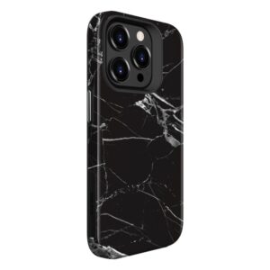 Aizmugurējais vāciņš Evelatus Apple iPhone 15 Pro Max Armor case TPU+PC Customized Print Design Marble Black
