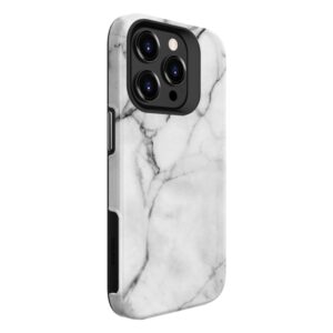 Back panel cover Evelatus Apple iPhone 15 Pro Max Armor case TPU+PC Customized Print Design Marble White