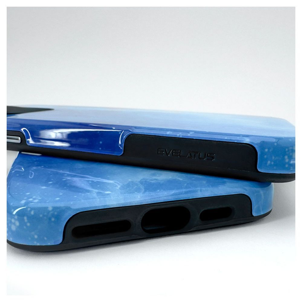 Aizmugurējais vāciņš Evelatus Apple iPhone 15 Pro Max Armor case TPU+PC Customized Print Design Galaxy Blue
