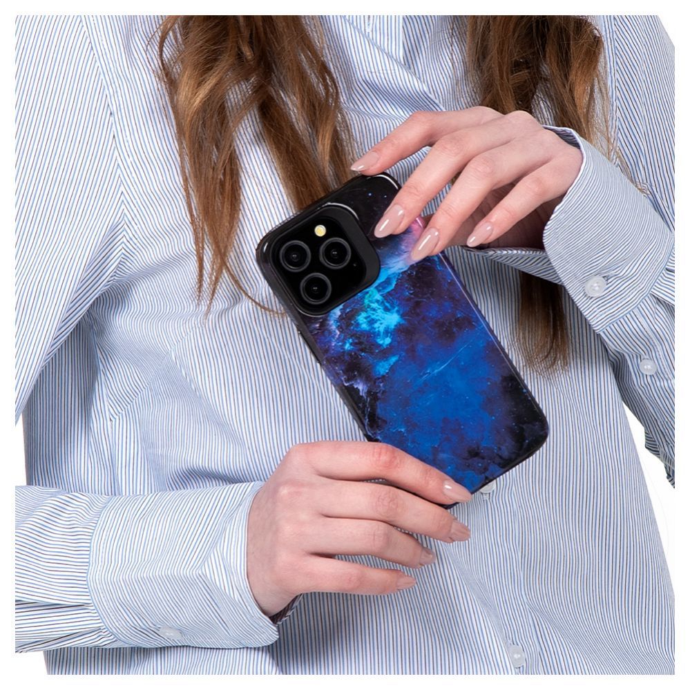 Aizmugurējais vāciņš Evelatus Apple iPhone 15 Pro Max Armor case TPU+PC Customized Print Design Galaxy